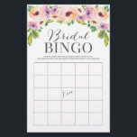 Wild Flower Double Sided Vrijgezellenfeest Games Flyer<br><div class="desc">Het feest begon met dit leuke,  tweezijdige Vrijgezellenfeest Bingo en hoe goed ken je het spel? Verdubbel de lol voor de prijs van één! Bekijk al onze overeenkomende objecten in ons Wild Flower Collectie: https://www.zazzle.com/collections/wildflower-119454796637555602 Bezoek onze website voor meer design en inspiratie: www.creativeuniondesign.com</div>
