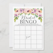 Wild Flower Dubbelzijdig Vrijgezellenfeest Game Kaart (Voorkant)