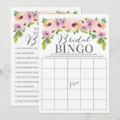 Wild Flower Dubbelzijdig Vrijgezellenfeest Game Kaart (Voorkant / Achterkant)