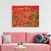 Wild Flower Field Painting - Wrapped canvas Afdruk (Insitu (Woonkamer))