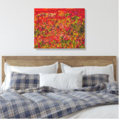 Wild Flower Field Painting - Wrapped canvas Afdruk (Insitu (Slaapkamer))