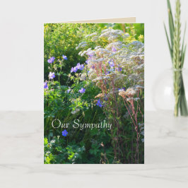 Wild Flower Field Sympathcard Kaart