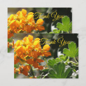 Wild Flower Flat Bedankkaart (Voorkant / Achterkant)