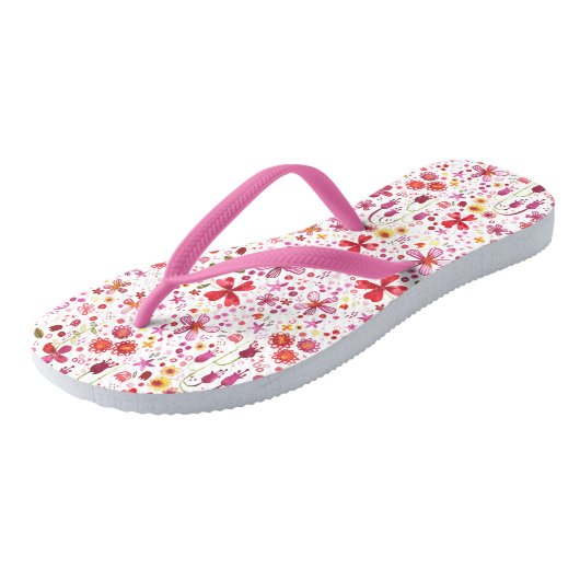 Wild Flower Garden Teenslippers (Schuin)