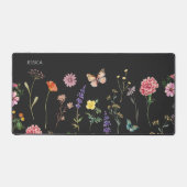Wild Flower geperste bloemnaam Desk Mat (Voorkant)