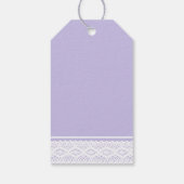 Wild Flower Mason Jar en Lace Baby shower Cadeaulabel (Achterkant)