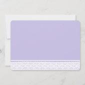 Wild Flower Mason Jar en Lace Baby shower Kaart (Achterkant)