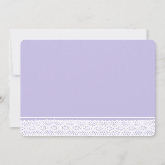 Wild Flower Mason Jar en Lace Baby shower Kaart (Achterkant)