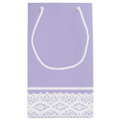 Wild Flower Mason Jar en Lace Baby shower Klein Cadeauzakje (Achterkant)