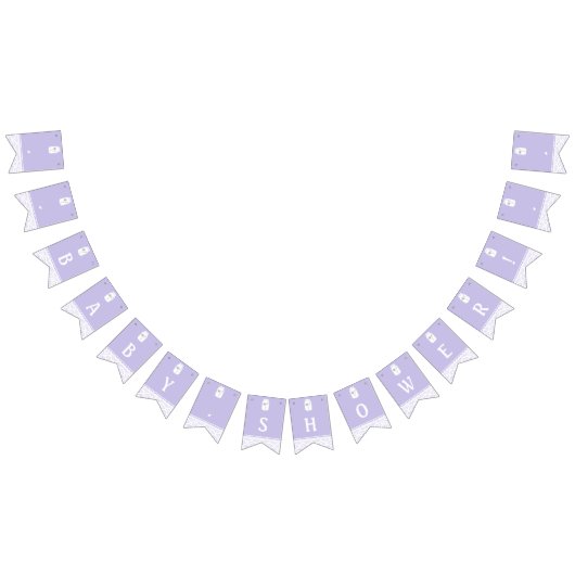 Wild Flower Mason Jar en Lace Baby shower Vlaggetjes (Alle)