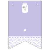 Wild Flower Mason Jar en Lace Baby shower Vlaggetjes (Tweede vlag)