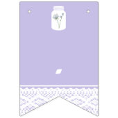 Wild Flower Mason Jar en Lace Baby shower Vlaggetjes (Eerste vlag)