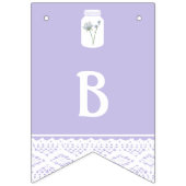 Wild Flower Mason Jar en Lace Baby shower Vlaggetjes (Derde vlag)