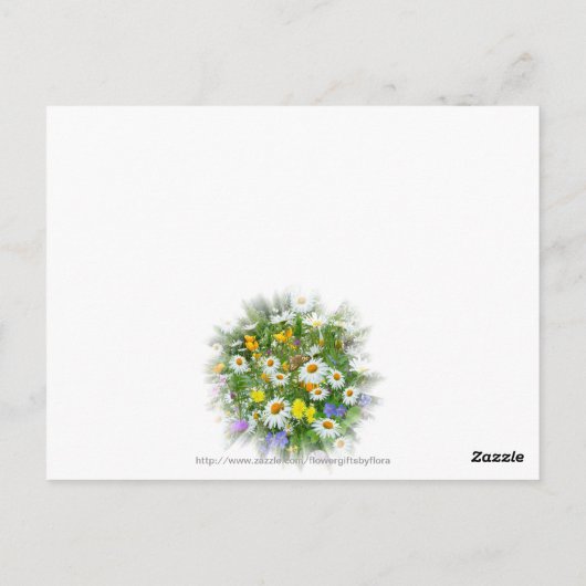 Wild Flower Meadow Briefkaart (Achterkant)