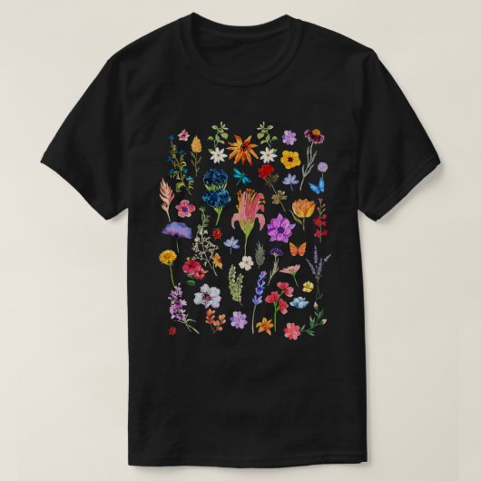 Wild Flower Meadow Esthetisch T-shirt (Design voorkant)