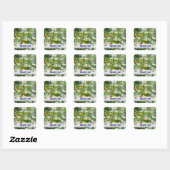 WILD FLOWER MEADOW ~ Square Dank u Sticker (Vel)