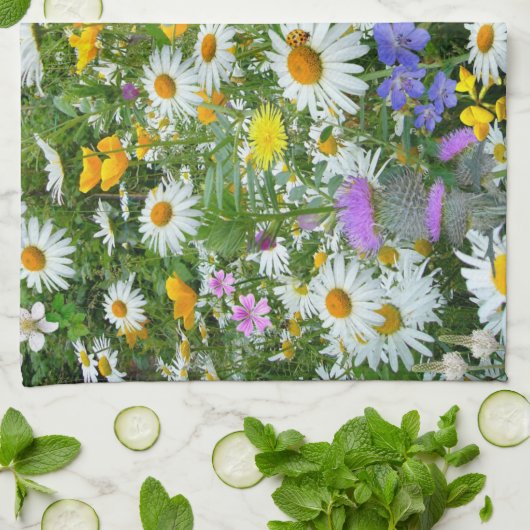 Wild Flower Meadow Theedoek (Gevouwen)