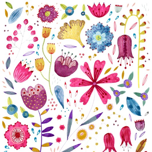 Wild Flower Modern Waterverf Bruiloft Kaart