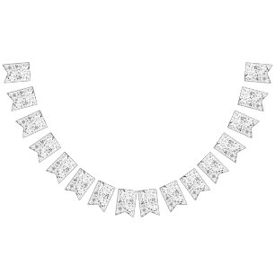 Wild Flower Monochrome Vlaggetjes