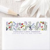 Wild Flower Retour Adreslabels Etiket (Insitu)