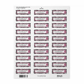Wild Flower Return-label Etiket (Full Sheet)