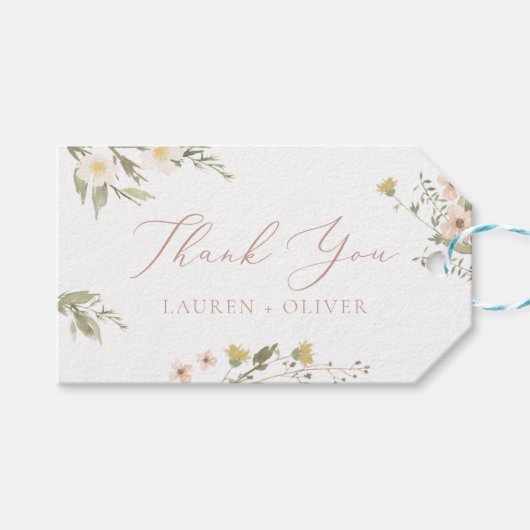 Wild Flower Romance Cadeaulabel (Voorkant (Horizontaal))