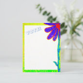 Wild Flower STEMMING Briefkaart (Staand voorkant)