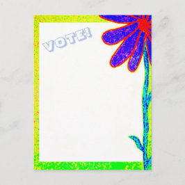 Wild Flower STEMMING Briefkaart