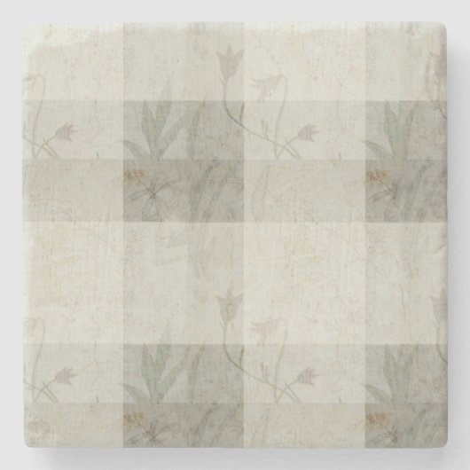 Wild Flower Stone Onderzetter (Voorkant)