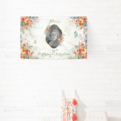 Wild Flower Verjaardag Viering Foto Banner (Insitu)