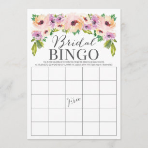 Wild Flower Vrijgezellenfeest Bingo spel Kaart