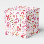 Wild Flower Waterverf Bruiloft Bedankdoosjes (Voorkant Zijde)