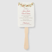 Wild Flower Yellow Marigold Foliage Wedding Handwaaier (Voorkant)