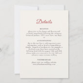 Wild Flower Yellow Marigold Foliage Wedding Kaart (Achterkant)