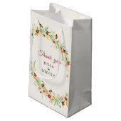 Wild Flower Yellow Marigold Foliage Wedding Klein Cadeauzakje (Achterkant Gekanteld)