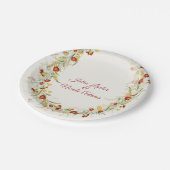 Wild Flower Yellow Marigold Foliage Wedding Papieren Bordje (Gekanteld)