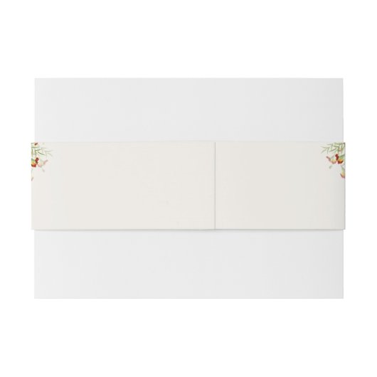 Wild Flower Yellow Marigold Foliage Wedding Uitnodigingen Wikkel (Achterkant Voorbeeld)