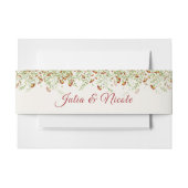 Wild Flower Yellow Marigold Foliage Wedding Uitnodigingen Wikkel (Voorkant Voorbeeld)