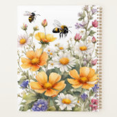Wild Flowers and Honey Bees Waterverf Planner (Achterkant)