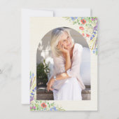 Wild Flowers Atch Foto Pensioen Kaart Sjabloon (Achterkant)