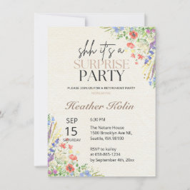 Wild Flowers Atch Foto Pensioen Kaart Sjabloon