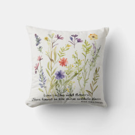 Wild Flowers bewerkbare offerte van Ralph Waldo Em Kussen