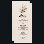 Wild Flowers Bloemen Boheems Bruiloft Menu<br><div class="desc">Overeenkomende objecten in mijn winkel.</div>