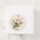 Wild Flowers  Bloemen Bunch Bohemian Bruiloft Bedankjes Labels (In situ)