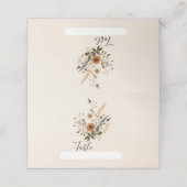 Wild Flowers Bloemen Bunch Bohemian Bruiloft Plaatskaartje (Buitenkant ongevouwen)