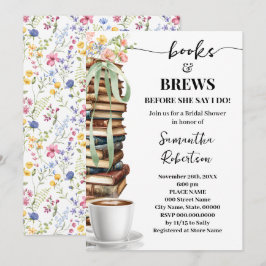 Wild Flowers Boeken & Brouwsels Coffee Bruidsdiner Kaart