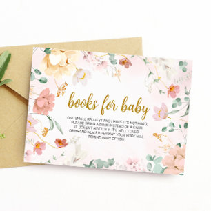 Wild Flowers Book for Baby Enclosure Card Informatiekaartje