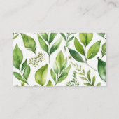 Wild Flowers Bos Schattigee Racebaan Luier Raffle Informatiekaartje (Achterkant)