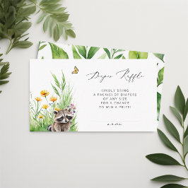 Wild Flowers Bos Schattigee Racebaan Luier Raffle Informatiekaartje