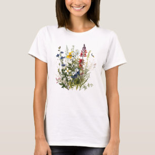 Wild Flowers Botanische Bloem Natuur Kleurrijk T-shirt